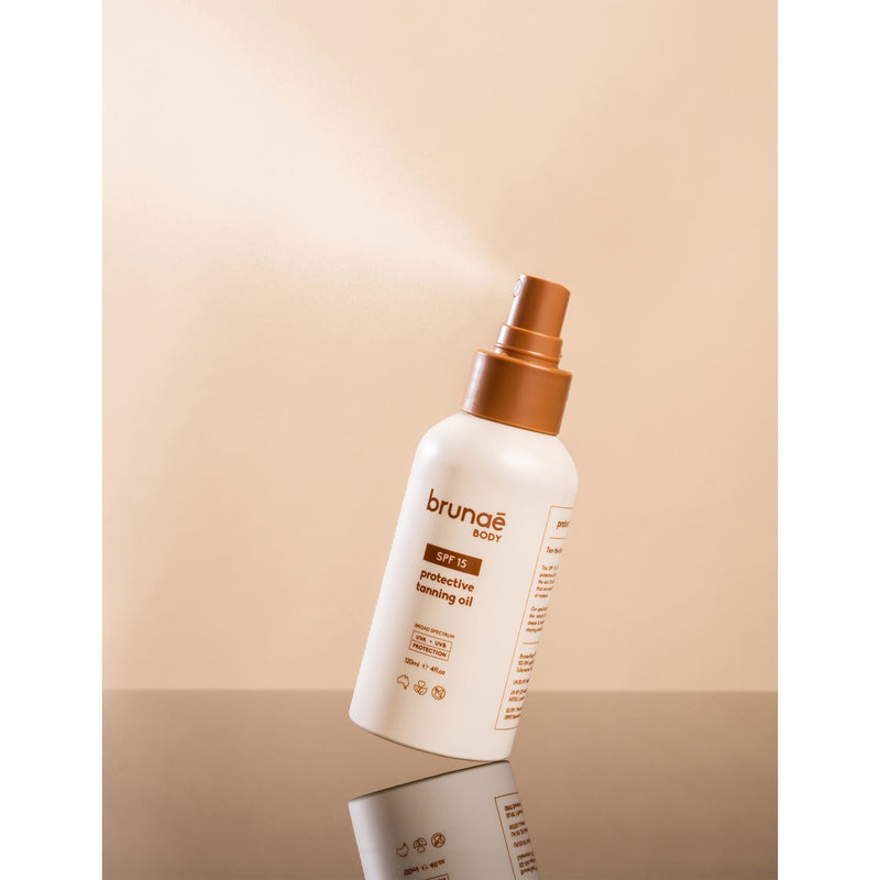 Bruna Body protective tanning oil SPF 15 120ml (British brand)