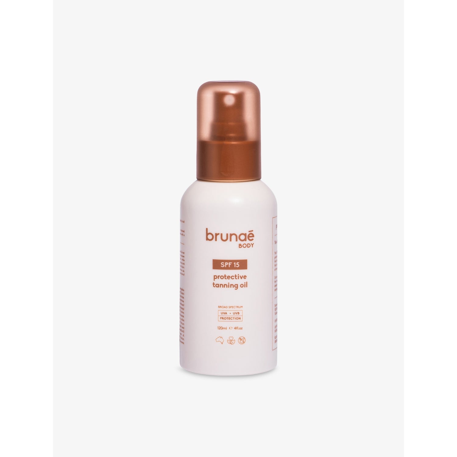Bruna Body protective tanning oil SPF 15 120ml (British brand)