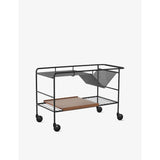 &Tradition steel studio trolley with wooden tray - British product