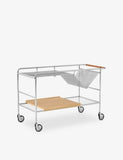 &Tradition steel studio trolley with wooden tray - British product