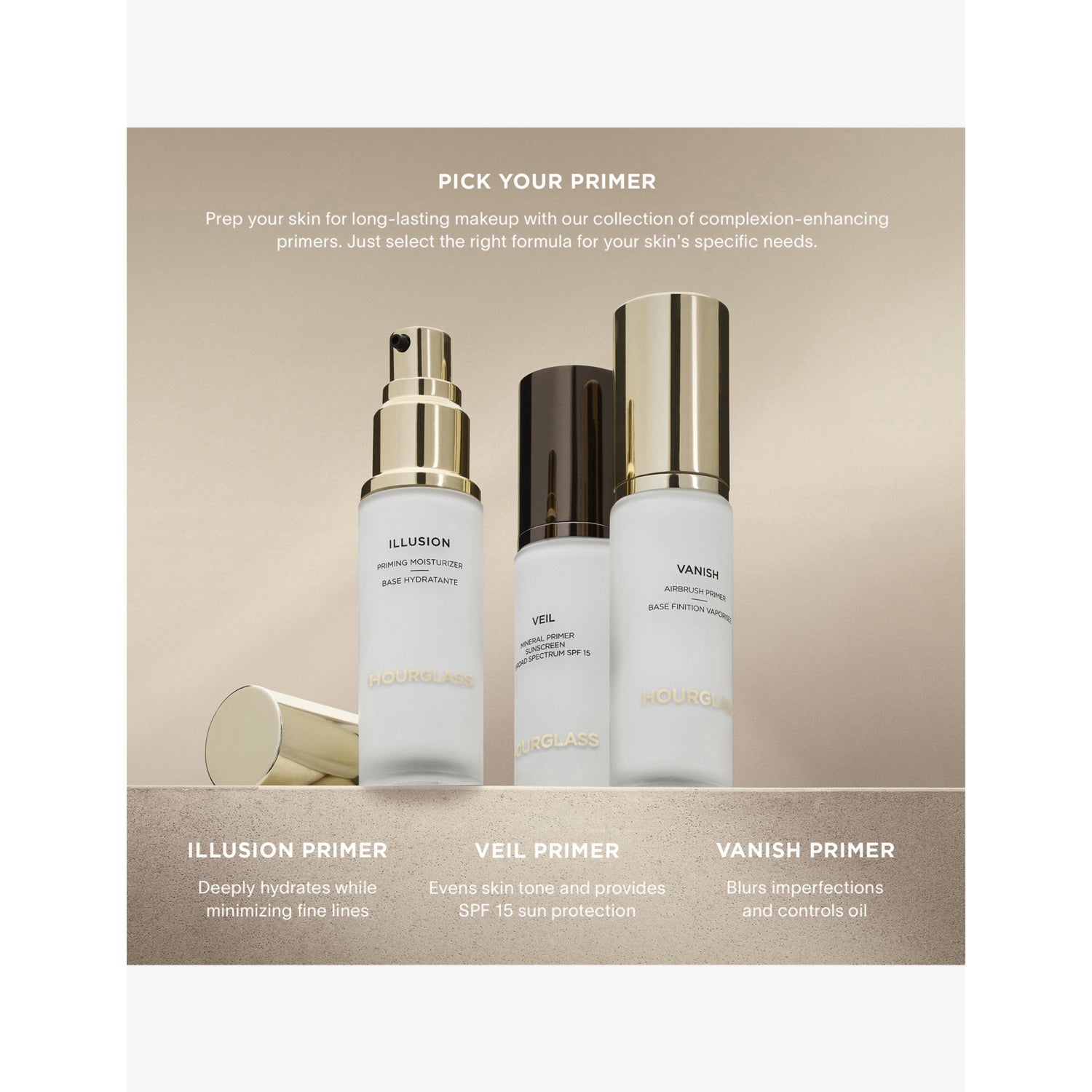 Hourglass Illusion Priming Moisturiser 28.8ml (British brand)