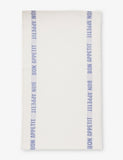 Charvet Editions Bon Appetit linen tea towel 45x75cm (British brand)