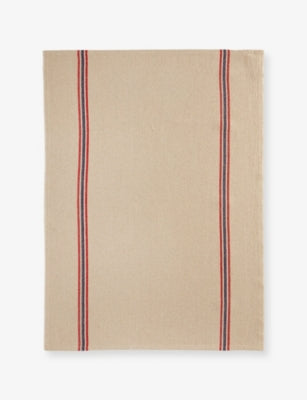 Charvet Editions striped linen tea towel 55x70cm, imported from the UK