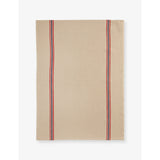 Drapeau Striped Linen Tea Towel - BLANC