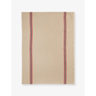 selfridges Drapeau Striped Linen Tea Towel 70cm x 55cm- Buy online at McGrocer