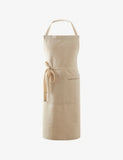 Charvet Editions cotton and linen apron with front pocket - British product