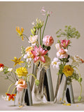 Georg Jensen Lituus floor vase in stainless steel, imported from the UK
