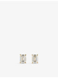 The Diamond Lab 18ct yellow gold emerald-cut diamond earrings 1.70ct, UK version