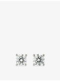 The Diamond Lab 18ct white gold lab-grown diamond earrings 2.03ct, UK version