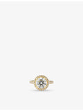 The Diamond Lab 3.14ct halo ring 18ct yellow gold, UK version