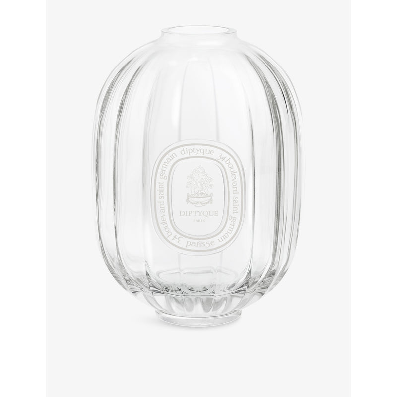 Diptyque glass diffuser vessel ridged transparent 200ml (British brand)