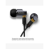Technics EAH-TZ700 in-ear monitors with MMCX cable, UK version