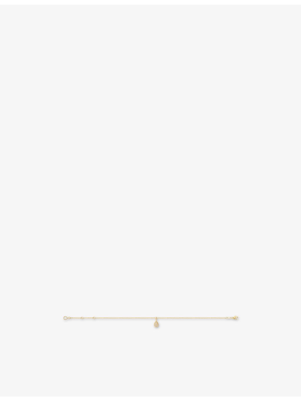 Boucheron Serpent Bohème ankle chain 18ct gold 0.13ct diamond (British brand)