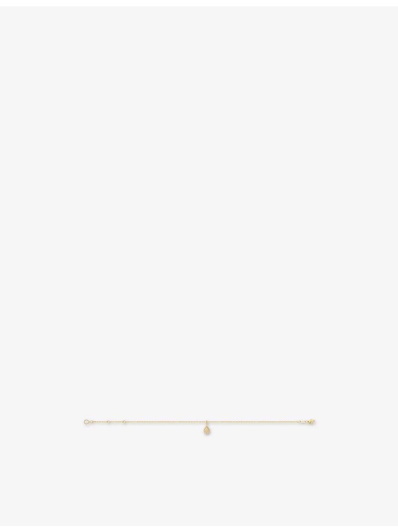 Boucheron Serpent Bohème ankle chain 18ct gold 0.13ct diamond (British brand)