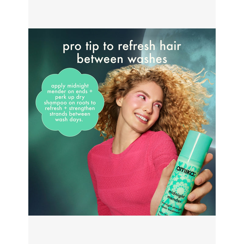 amika Midnight Mender overnight repair hair treatment 100ml - British product
