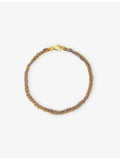 ASSYA Panama gold-plated sterling silver silk friendship bracelet, UK version