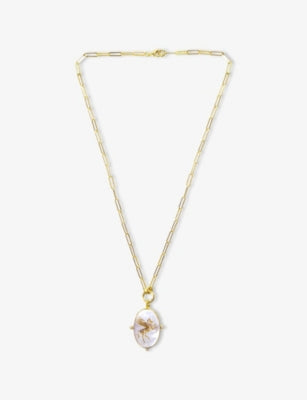 Ece London Pegasus II necklace in 22ct gold vermeil (British brand)