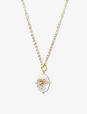 Ece London Pegasus II necklace in 22ct gold vermeil (British brand)