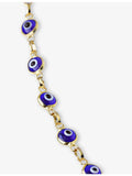 Ece London gold vermeil bracelet with evil-eye beads adjustable 44.5cm - British product