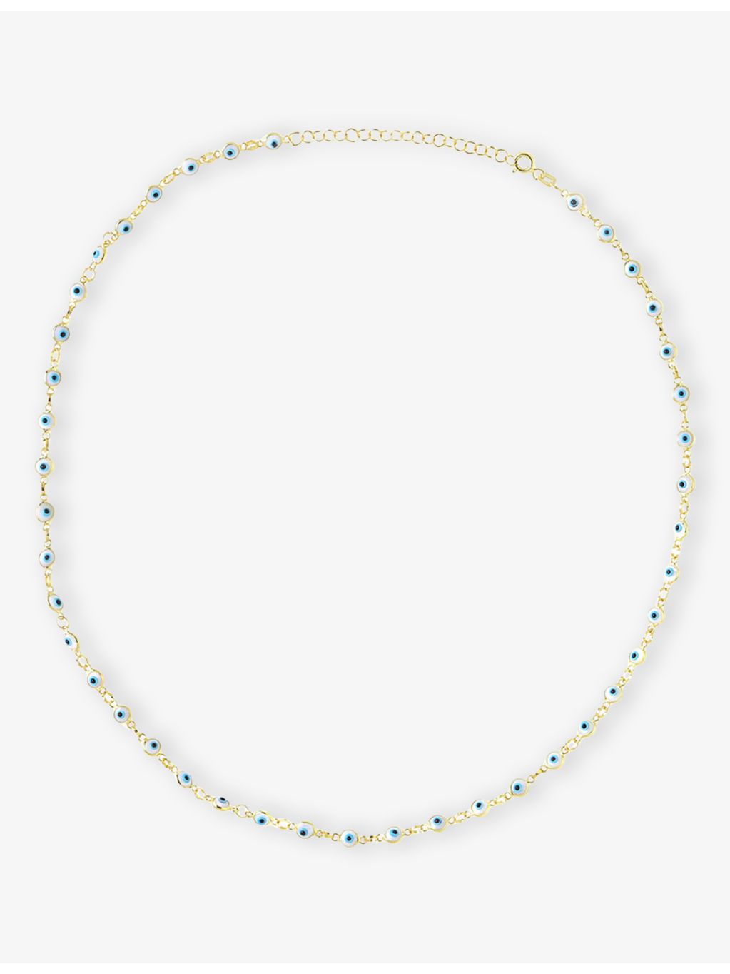Ece London Nazar II gold vermeil necklace, imported from the UK