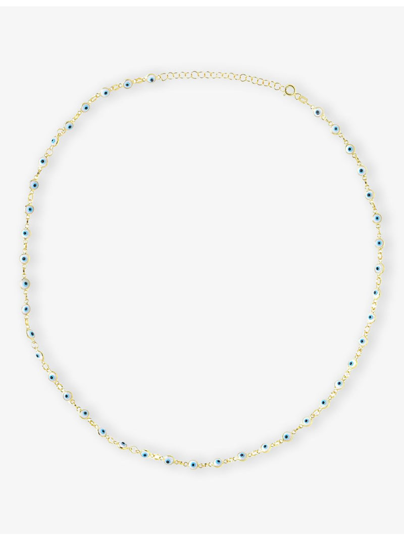 Ece London Nazar II gold vermeil necklace, imported from the UK