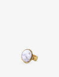 Ece London baroque pearl and zircon ring 2.5cm, UK version