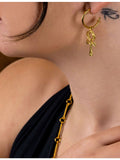 Ece London 22ct gold vermeil Ankh earrings, UK version