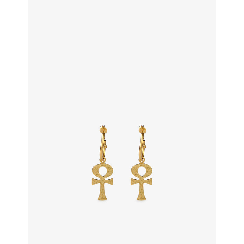 Ece London 22ct gold vermeil Ankh earrings, UK version