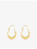 Ece London 22ct yellow gold vermeil pearl earrings 3.5cm (British brand)
