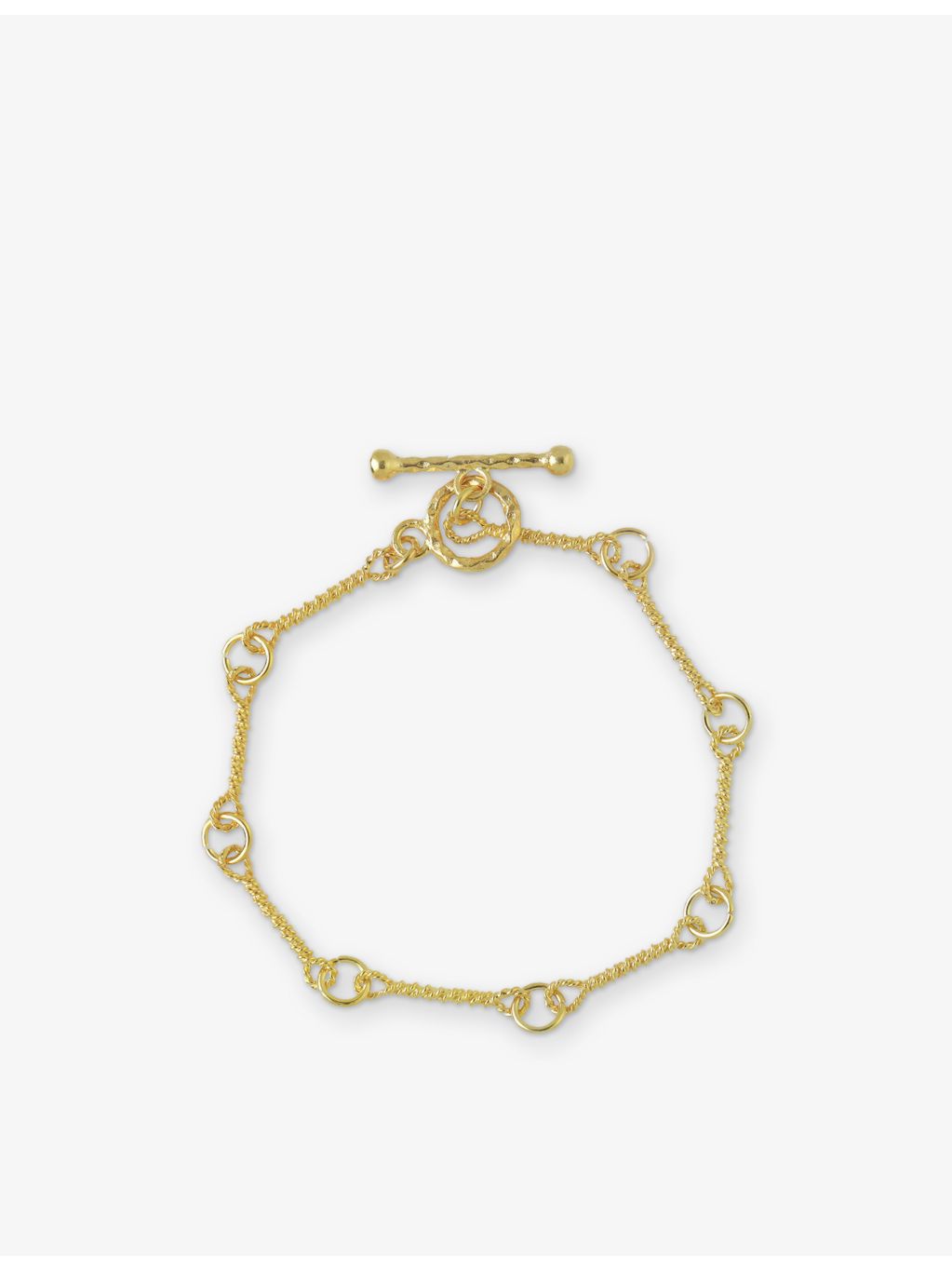 Ece London Roman Chain bracelet 22ct yellow gold vermeil 20cm (British brand)