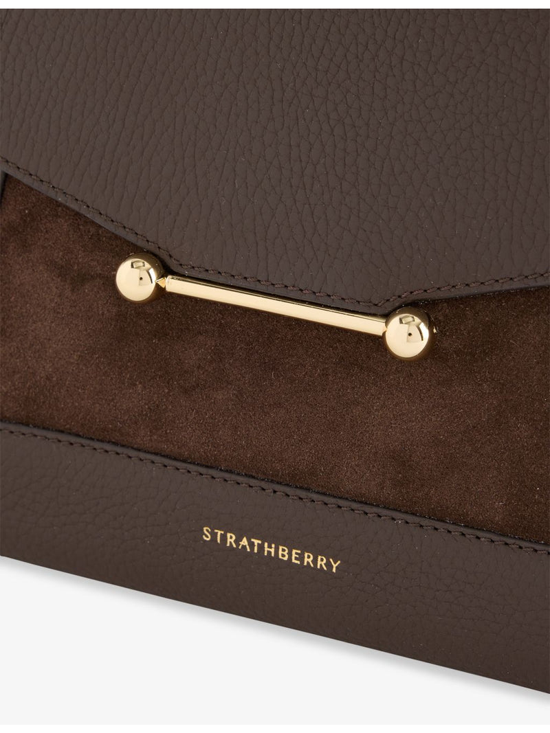 Strathberry Mosaic leather top handle bag, UK version