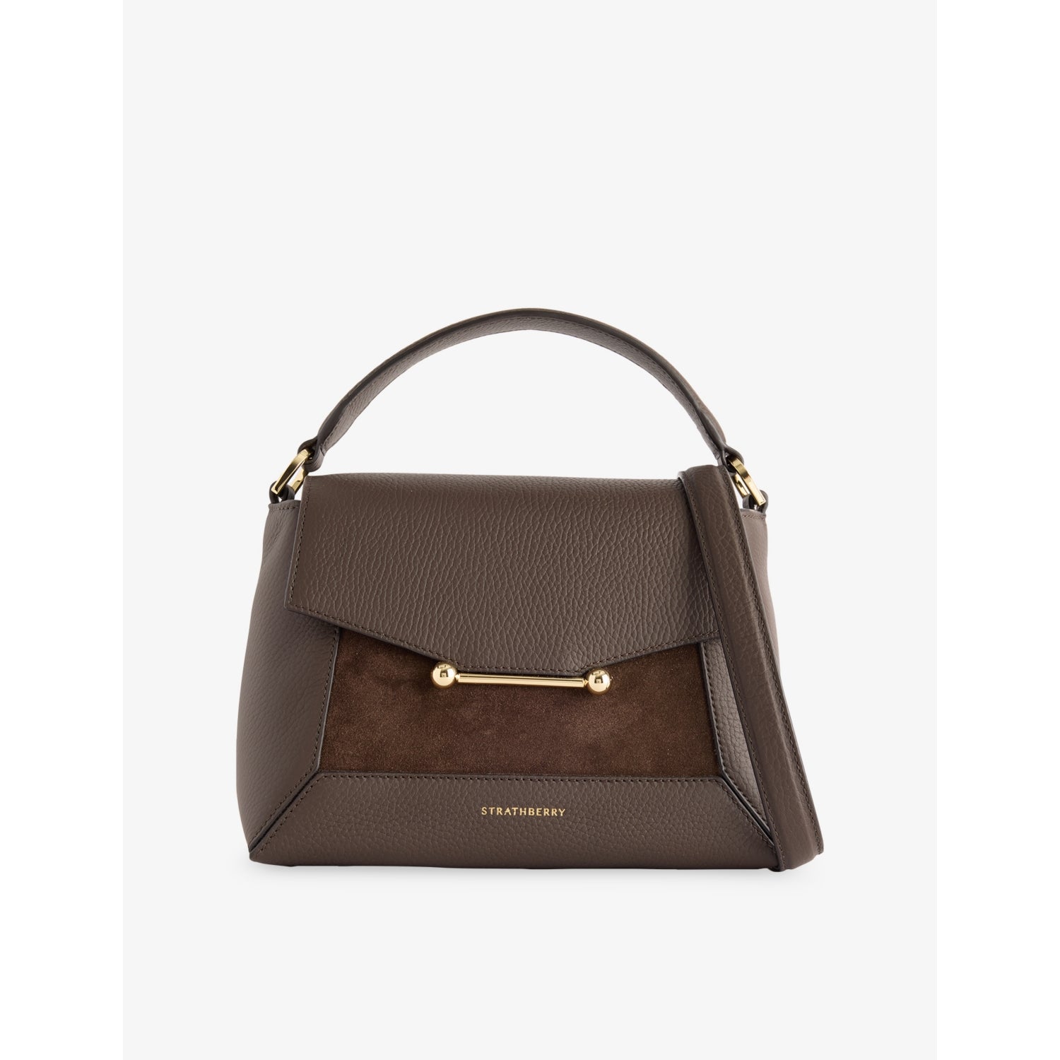 Strathberry Mosaic leather top handle bag, UK version