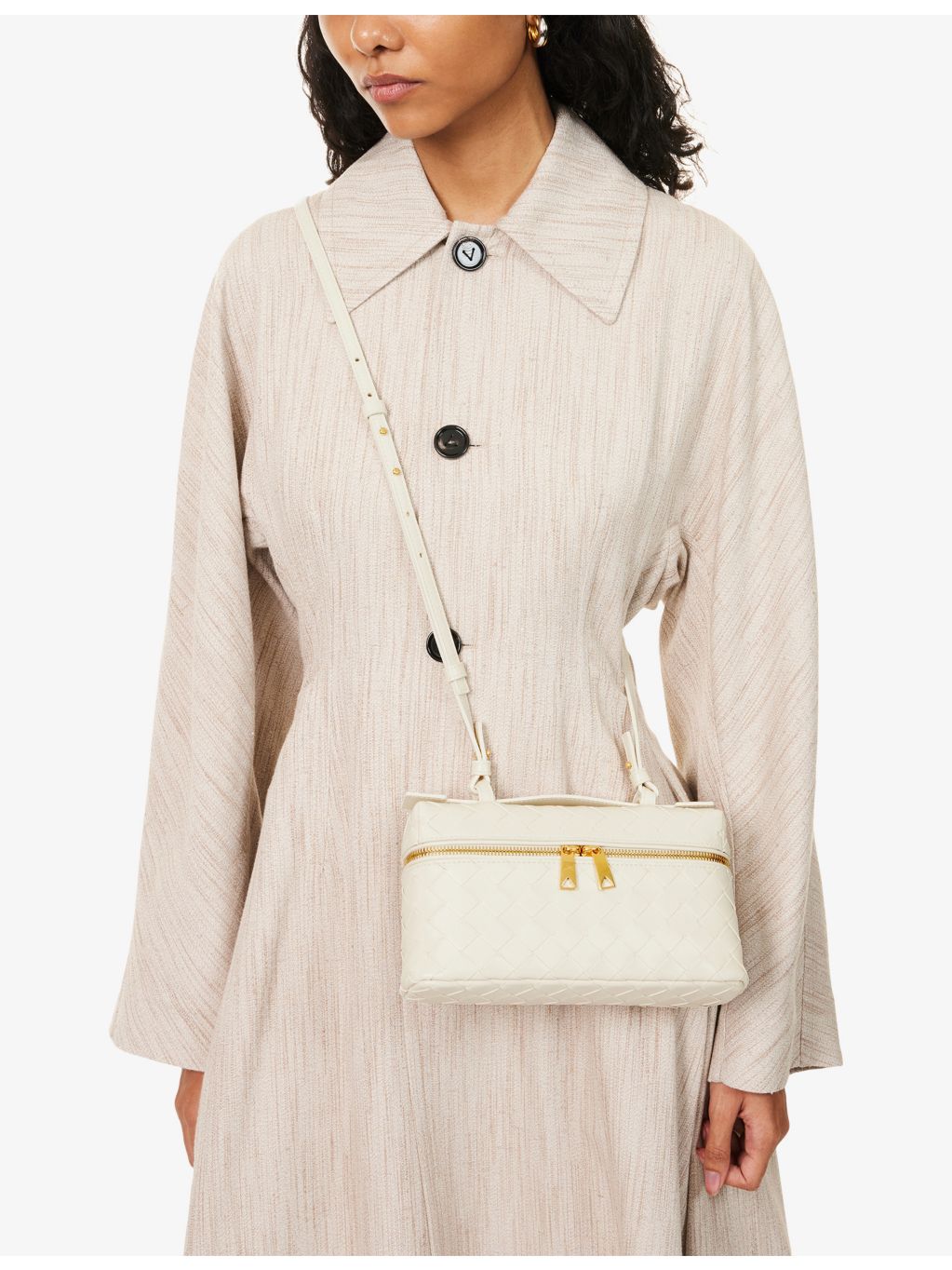 Bottega Veneta Bang Bang calf leather cross body bag (British brand)