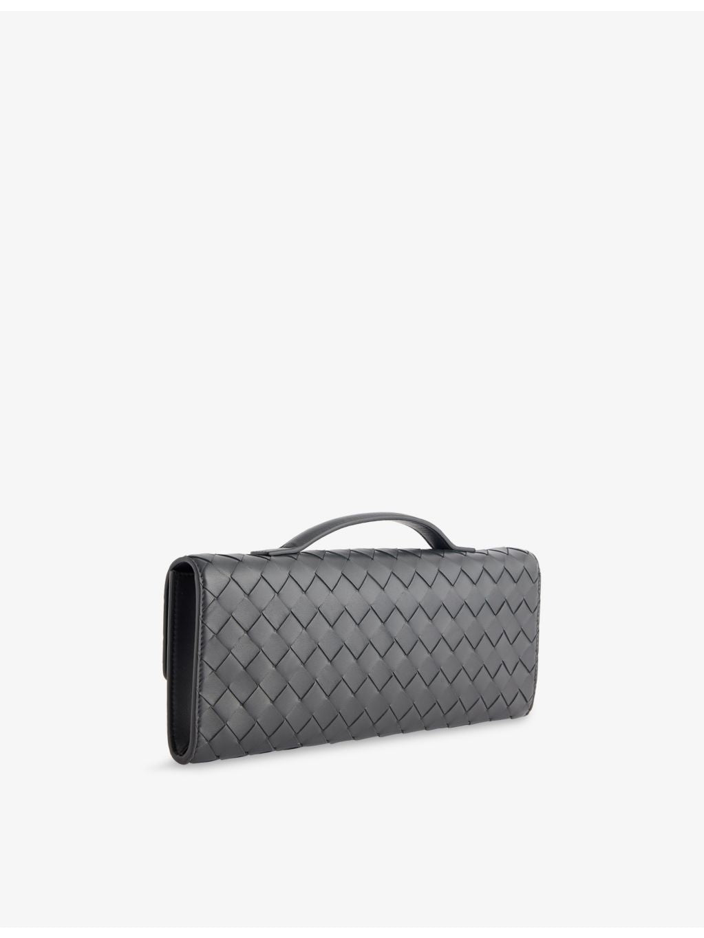 Bottega Veneta Andiamo flower leather clutch bag (British brand)