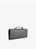 Bottega Veneta Andiamo flower leather clutch bag (British brand)