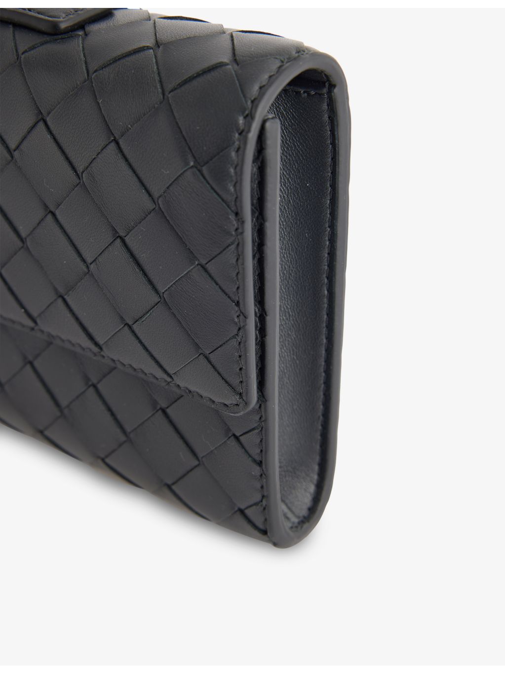 Bottega Veneta Andiamo flower leather clutch bag (British brand)