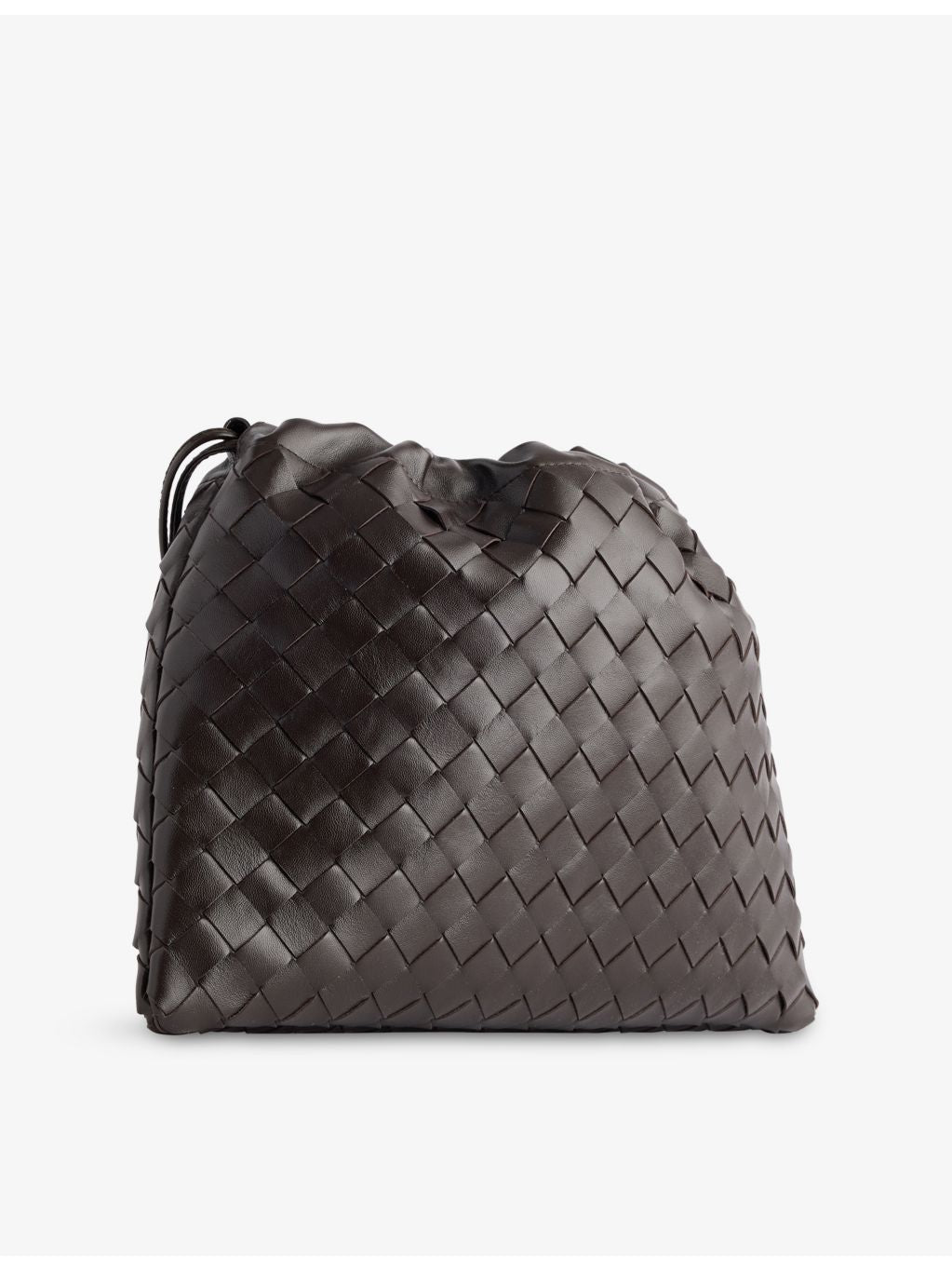 Bottega Veneta leather shoulder bag with double-faced weave, UK version