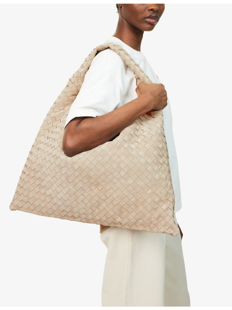 Bottega Veneta Hop large suede shoulder bag (British brand)
