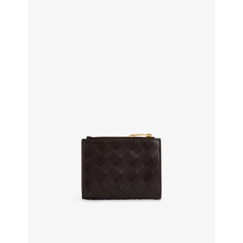 Bottega Veneta Intrecciato compact leather wallet, UK version