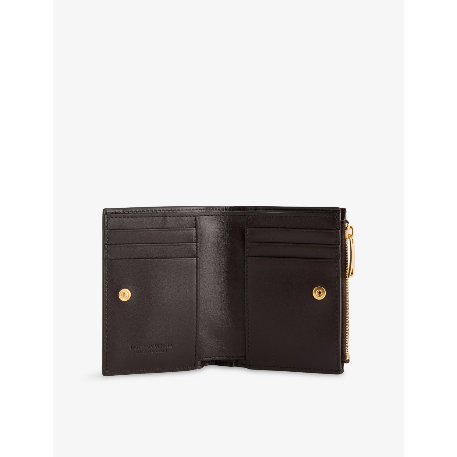 Bottega Veneta Intrecciato compact leather wallet, UK version