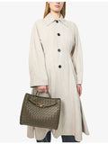 Bottega Veneta Andiamo Intrecciato medium leather top-handle bag, imported from the UK