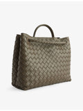 Bottega Veneta Andiamo Intrecciato medium leather top-handle bag, imported from the UK