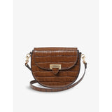 Portobello Grained-Leather Cross-Body Bag - CHESTNUT