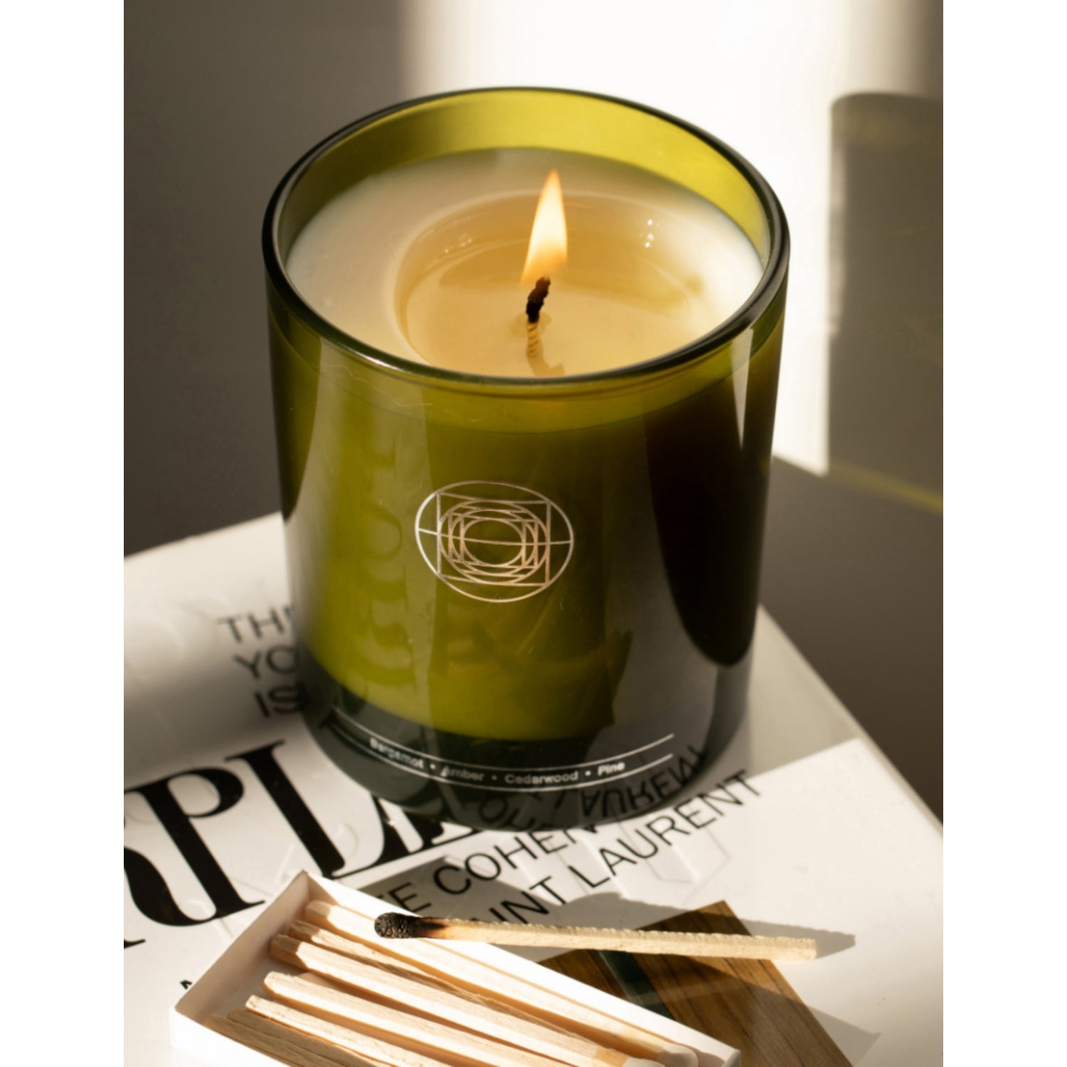 Mirror Water Sun Through Trees scented candle 280g, imported from the UK