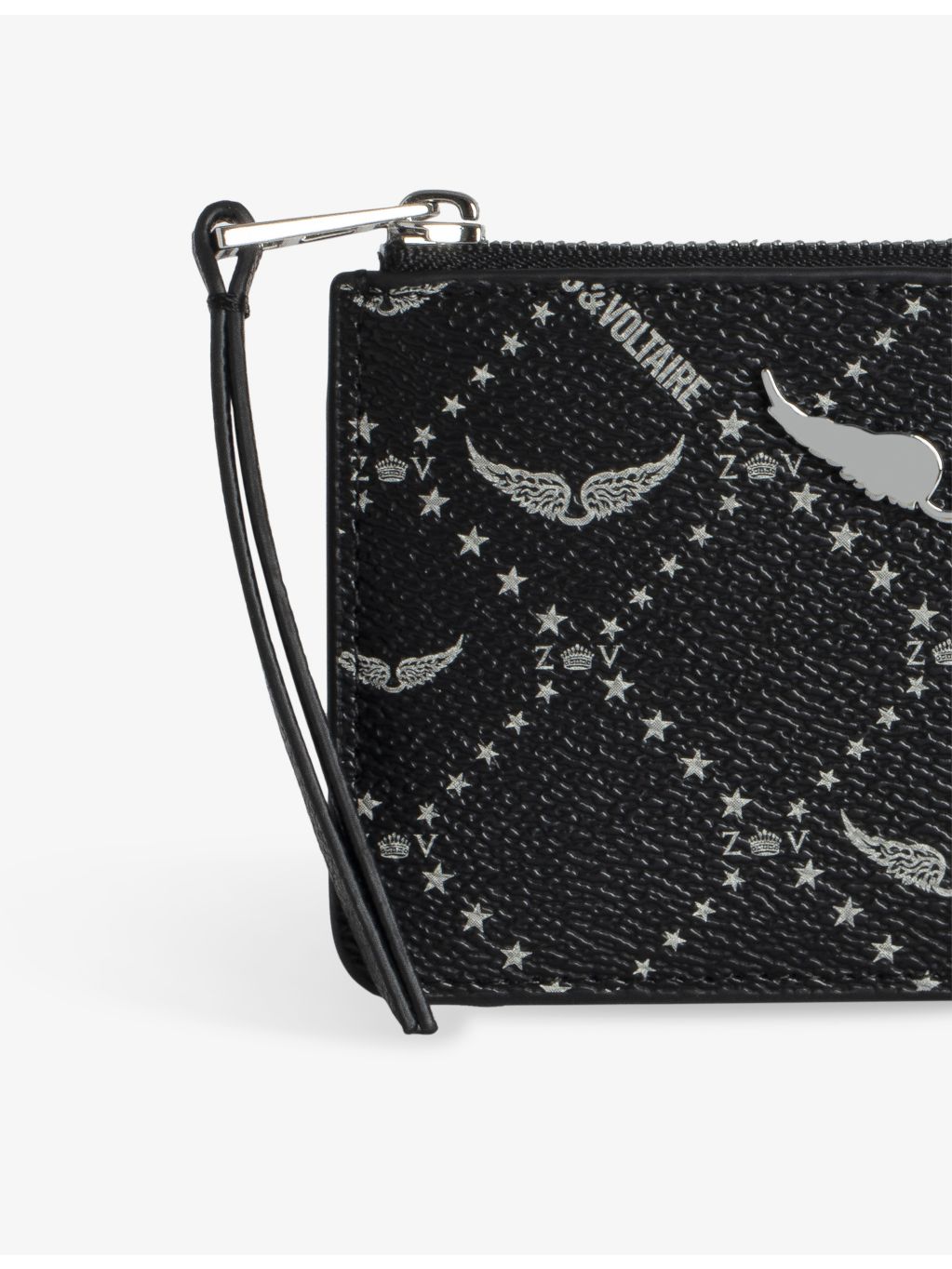 Zadig&Voltaire coated-canvas card holder 13.5cm (British brand)