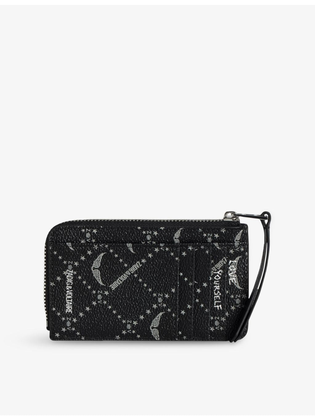 Zadig&Voltaire coated-canvas card holder 13.5cm (British brand)