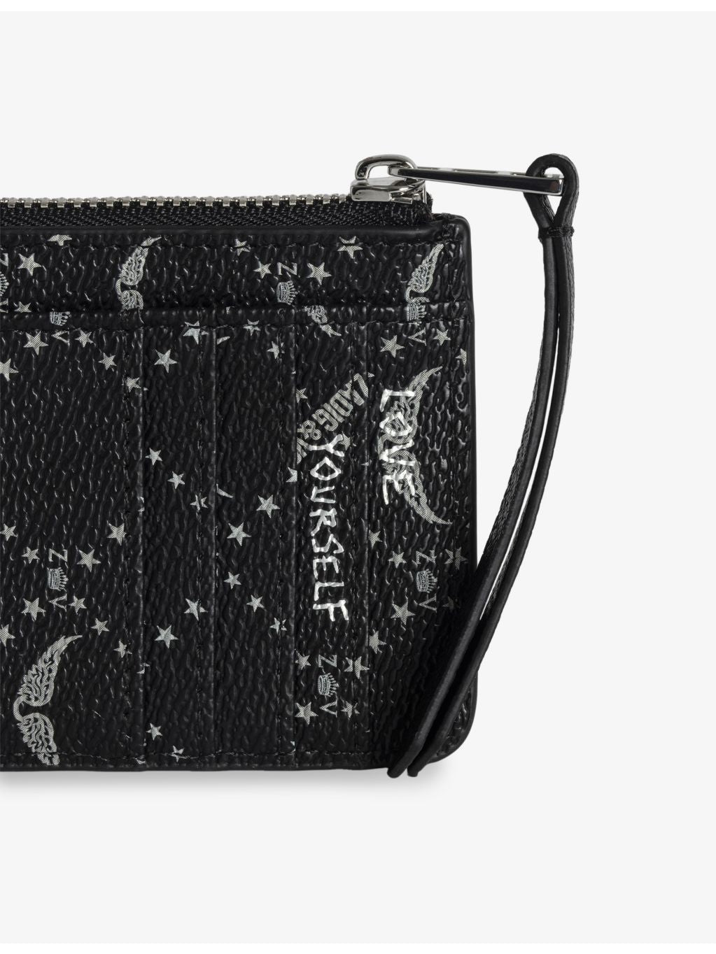 Zadig&Voltaire coated-canvas card holder 13.5cm (British brand)
