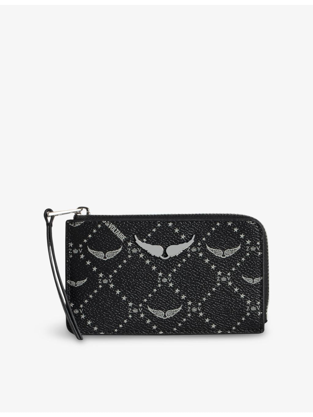 Zadig&Voltaire coated-canvas card holder 13.5cm (British brand)