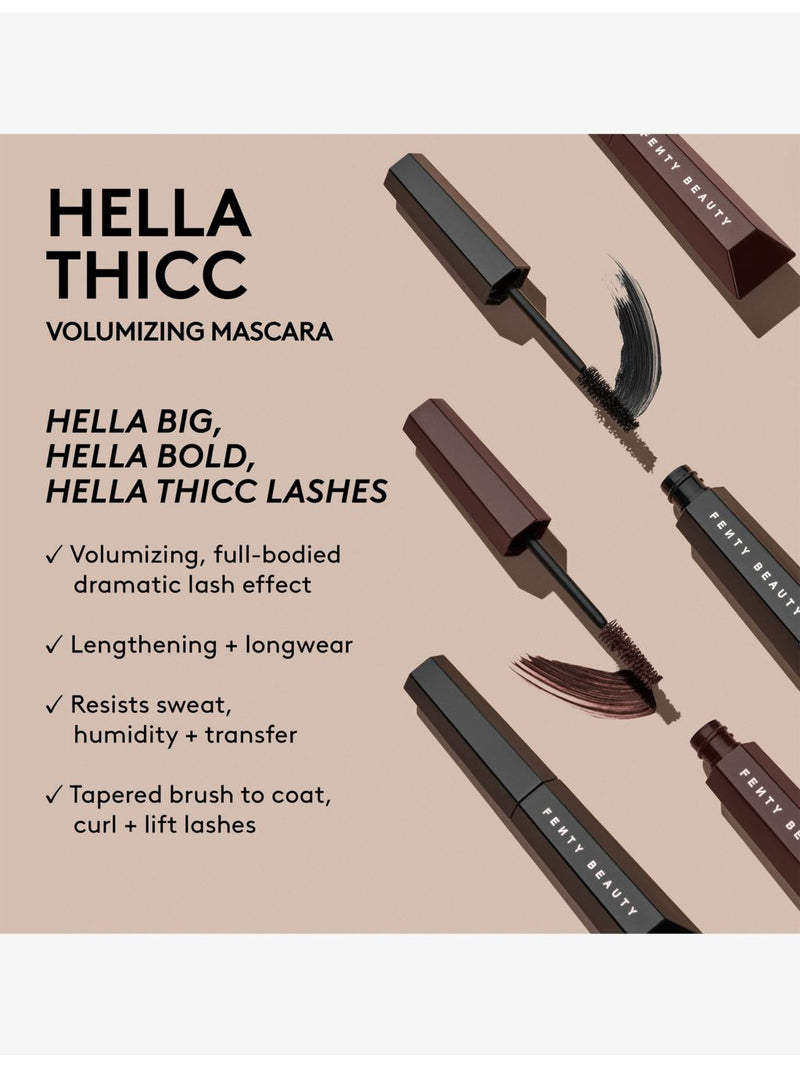 Fenty Beauty Hella Thicc Volumising Mascara 10ml (British brand)
