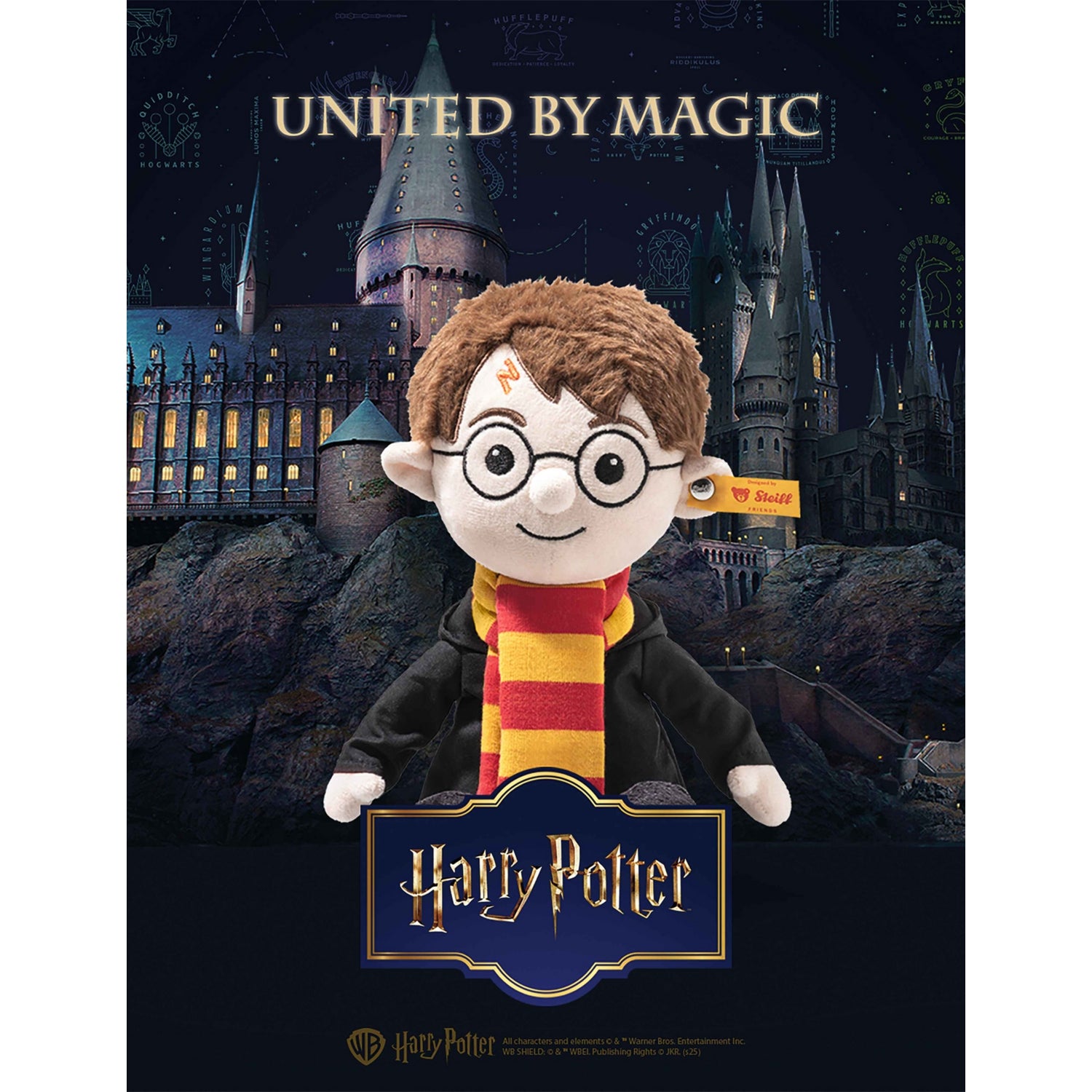 Steiff Harry Potter soft toy 28cm, imported from the UK
